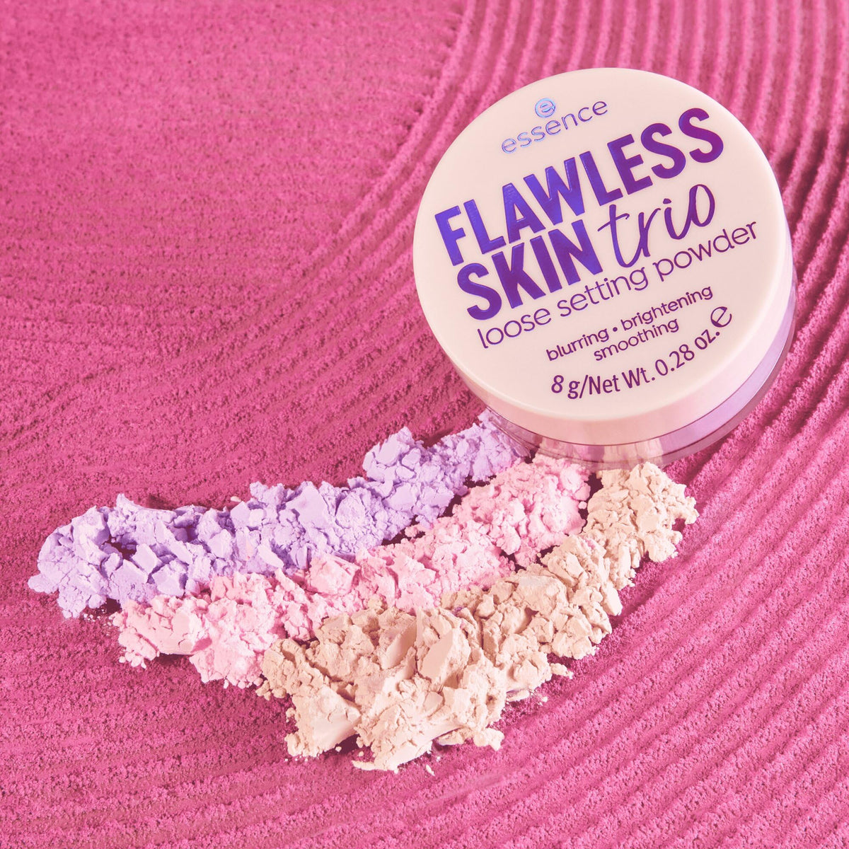essence Flawless Skin Loose Setting Powder Trio, Blurs & Brightens, Vegan