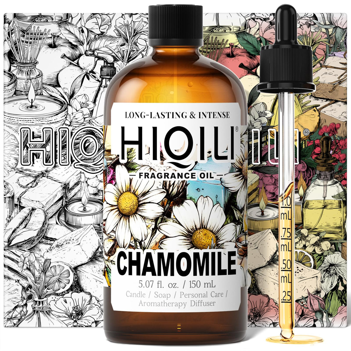 HIQILI Grape Fragrance Oil for Diffusers, Perfume & Room Spray - 5.07 Fl Oz
