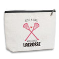 kdxpbpz Lacrosse Gifts Lacrosse Makeup Bag Gifts for Sports Players Team Birthday Gifts for Women Friend Sister BFF Bestie