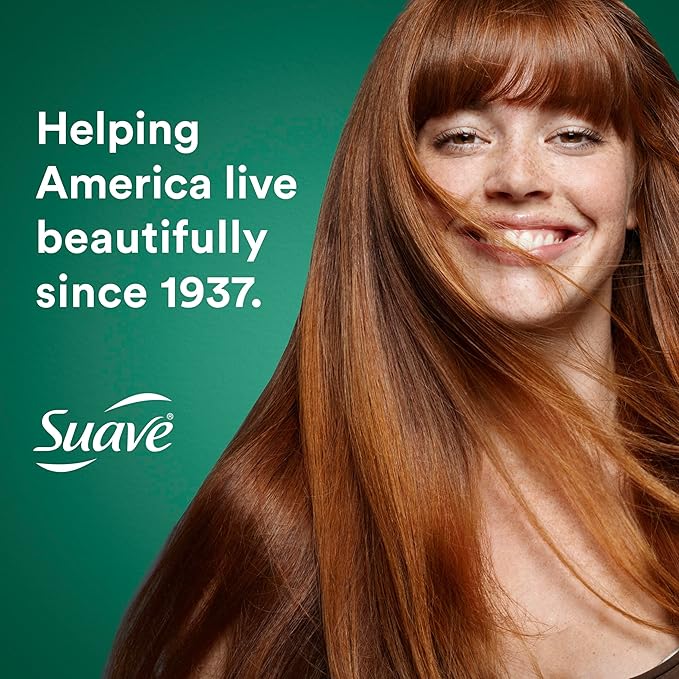 Suave Almond & Shea Butter Shampoo and Conditioner for Dry Hair – Moisturizing Hair Products for Women & Men, Frizz Control, 12.6 Oz Ea