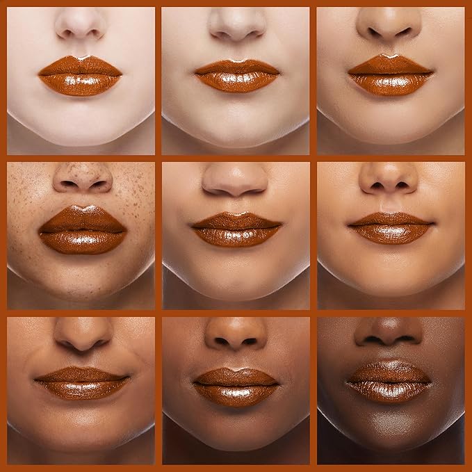 L'Paige Frosted Copper Lipstick | Metallic Shimmer Lip Color | Aloe Vera Moisturizing Formula | Long-Lasting Warm Bronze Finish | Burnt Bronze Shade L05