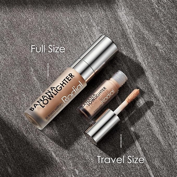 Rodial Banana Lowlighter Travel Size Liquid Concealer & Color Corrector 0.05 fl oz, with Hyaluronic Acid, Vitamin E & Caffeine for Dark Circles, Mini Yellow Under Eye Brightener for Lightweight Finish