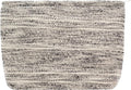 Flat Makeup Bag for Women,Zipper Cosmetic Pouch for Purse,Ripple Grey