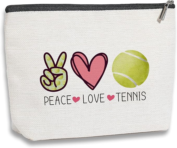 kdxpbpz Tennis Gifts Makeup Bag Cosmetics Bag