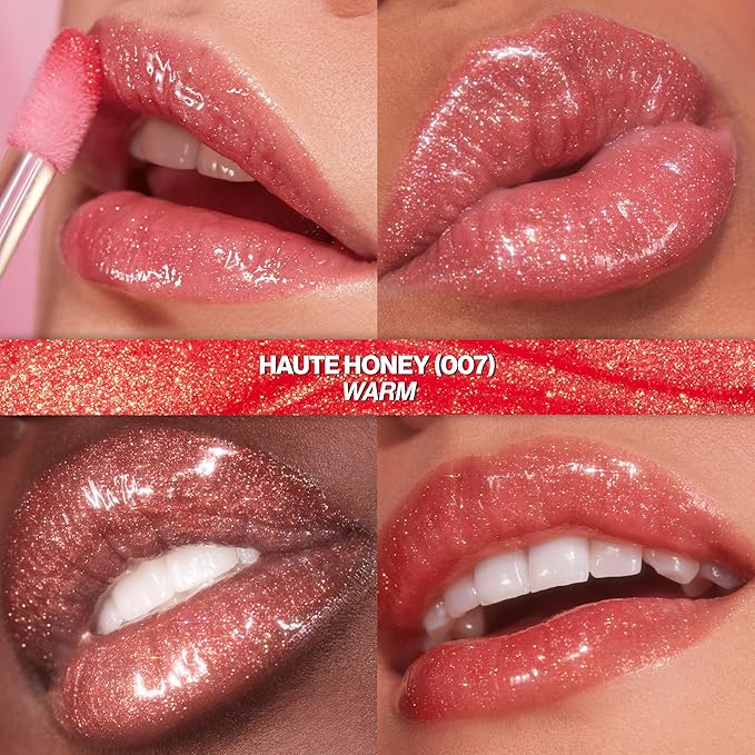 REVLON Super Lustrous Glimmer Gloss, 007 Haute Honey, 0.13 fl oz