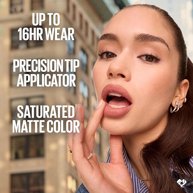 MAYBELLINE Super Stay Matte Ink Liquid Lipstick Makeup, Long Lasting High Impact Color, Up to 16H Wear, Renegade (Intense Warm Brown)