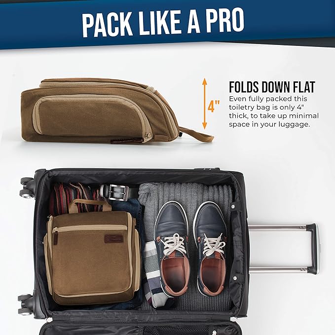 DD D&D Wanderlust D&D Hanging Travel Toiletry Bag for Men and Women – Cosmetics, Makeup and Toiletries Organizer Kit with 10 Compartments, YKK Zippers, XXL Metal Swivel Hook, Water-Resistant Nylon