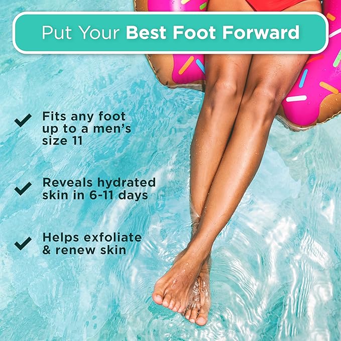 DERMORA Foot Peel Mask, Exfoliating Foot Peeling Mask, 2 Pairs, Lavender