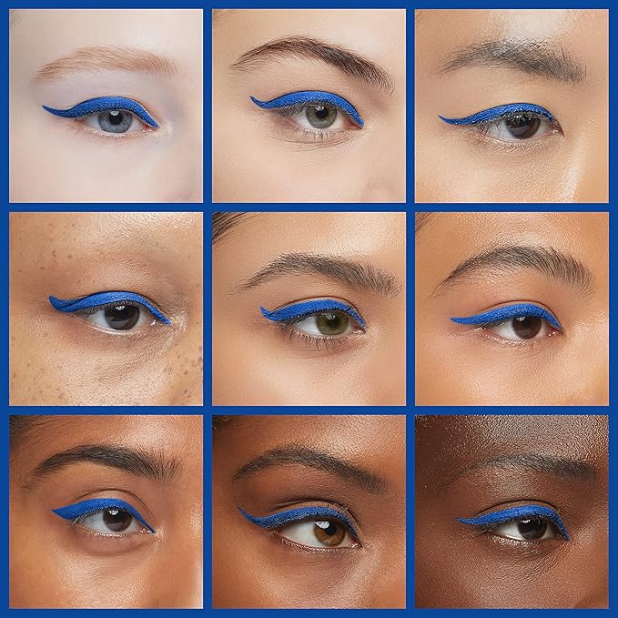 docolor Waterproof Eyeliner Pen Super Slim Liquid Precise All Day Eye Liner Gel Blue