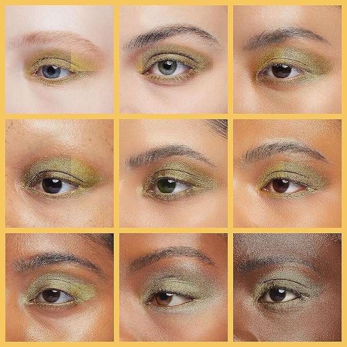 Metiplou Gold Eyeshadow Stick Cream Shimmer Smooth Eyeshadow Pencil Hypoallergenic Waterproof Long Lasting Eye shadow pen Highlighter Stick Multi-Dimensional eyes Look (14# Gold Shimmer)