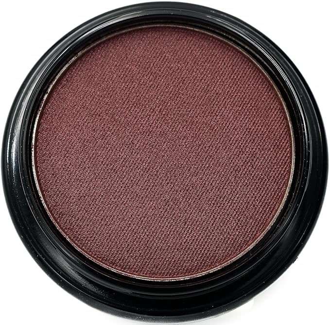 Pure Ziva Wine Deep Purple Red Shimmer Pressed Powder Single Vegan Eyeshadow; Talc, Paraben & Cruelty Free