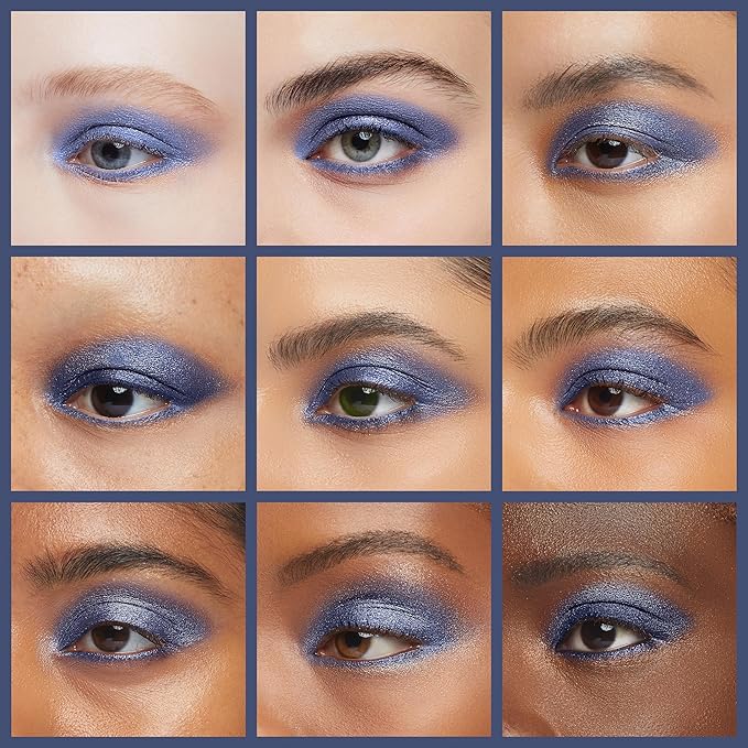 Pure Ziva Matte Cerulean Cobalt Deep Royal Navy Blue Pressed Powder Single Vegan Eyeshadow; Talc, Paraben & Cruelty Free