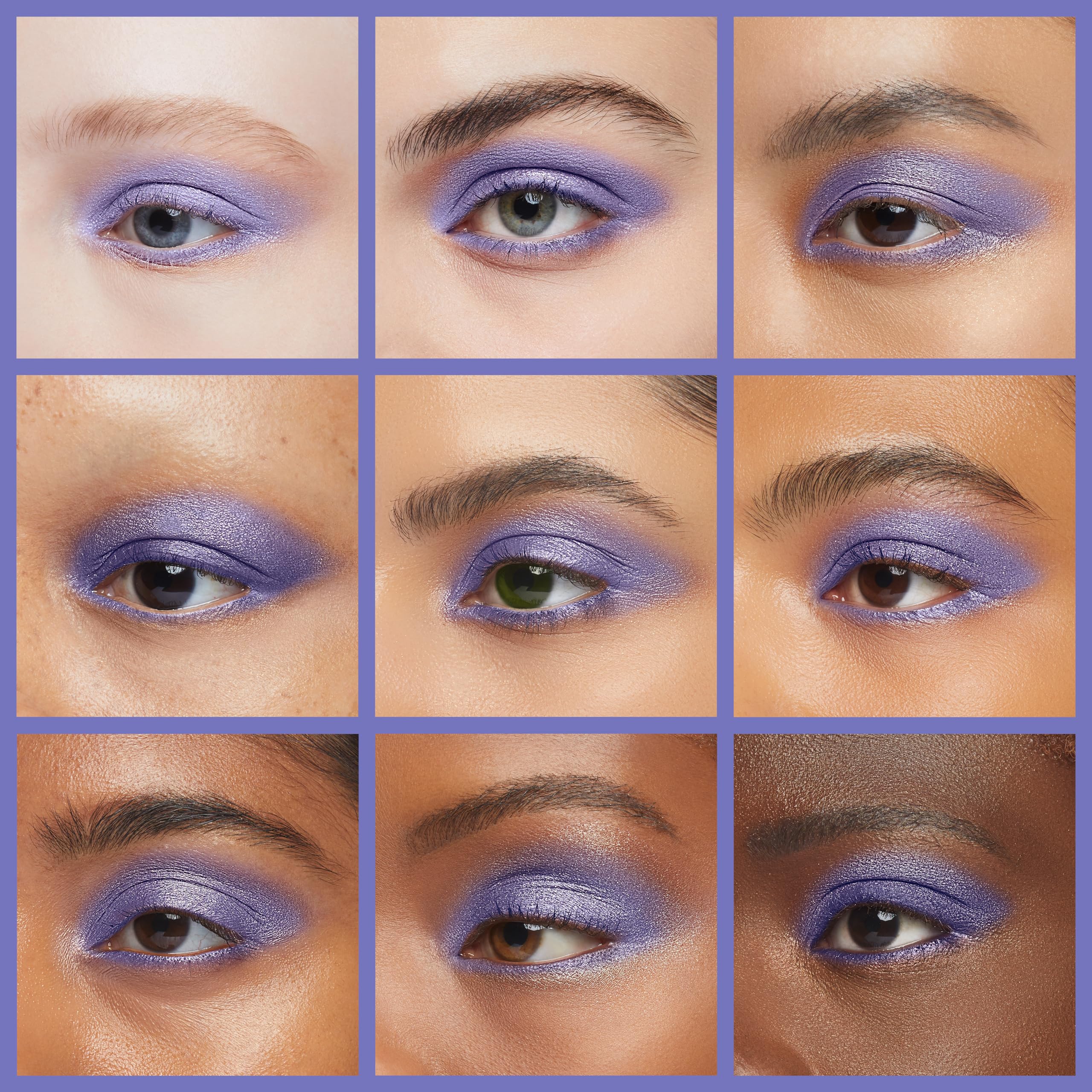 Pure Ziva Blueberry Shimmering Violet Purple Blue Pressed Powder Single Eyeshadow; Talc, Paraben & Cruelty Free