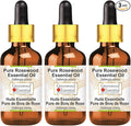 Greenwood Essential Pure Rosewood Essential Oil (Dalbergia Sissoo) with Glass Dropper Steam Distilled (Pack of Three) 100ml X 3 (10.1oz)
